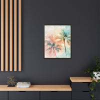 Thumbnail for Palm Glow Canvas Wall Art with Frame