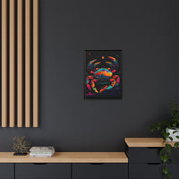 Thumbnail for Neon Tide Crab Canvas Wall Art with Frame