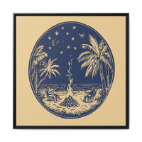 Thumbnail for Beachfire Nights Canvas Wall Art with Frame