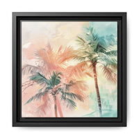 Thumbnail for Palm Glow Canvas Wall Art with Frame