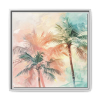 Thumbnail for Palm Glow Canvas Wall Art with Frame