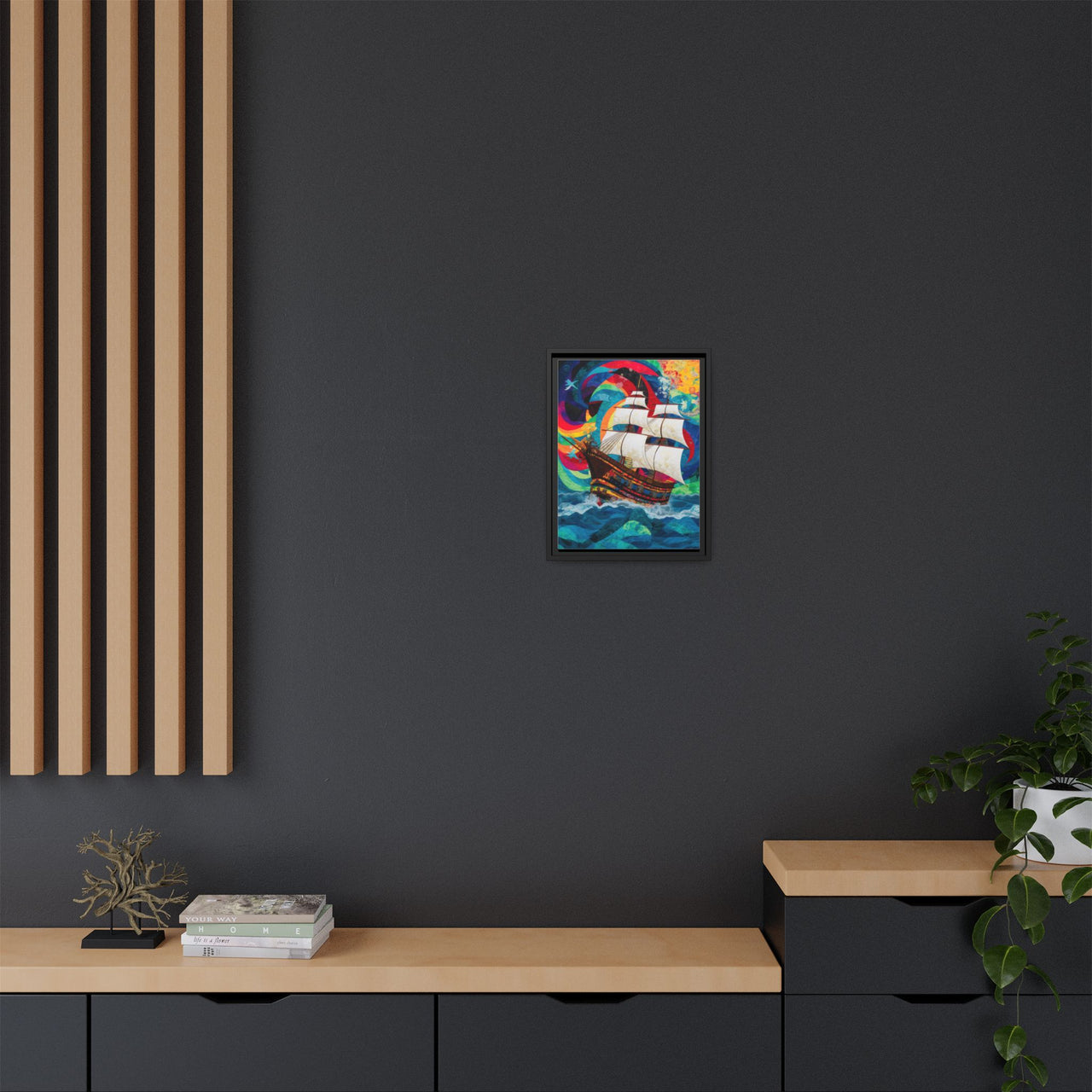 Sails of Change Canvas Wall Art with Frame