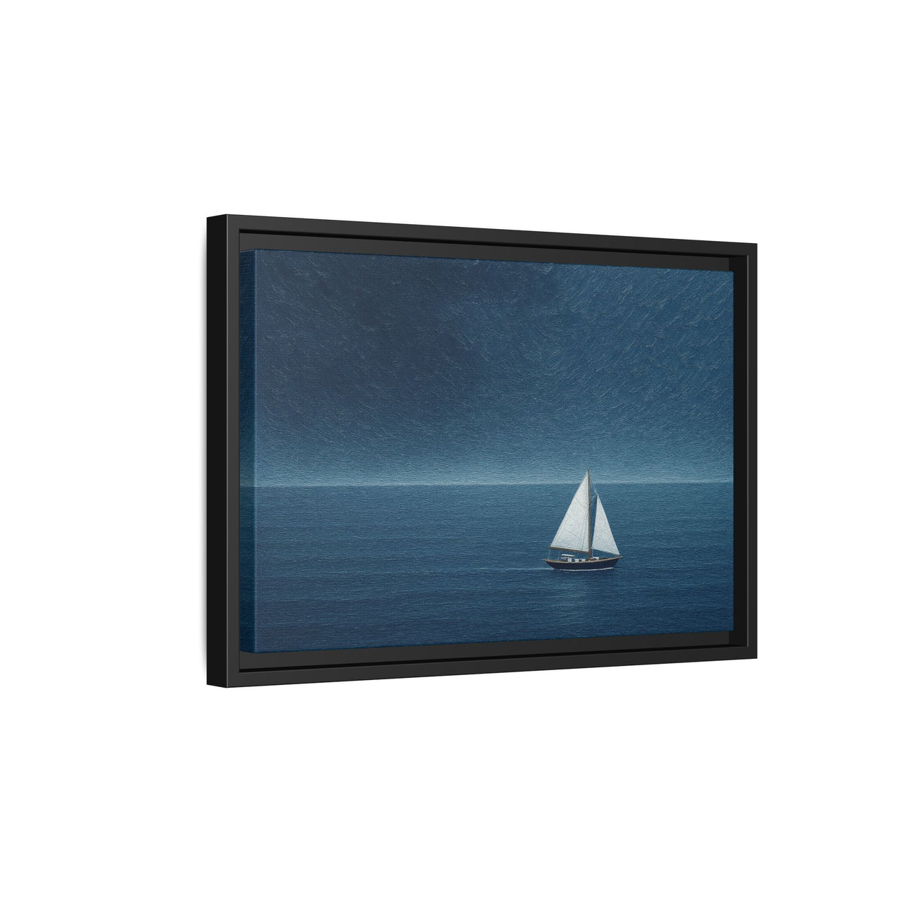 Sail Into Stillness Canvas Wall Art with Frame