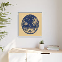 Thumbnail for Beachfire Nights Canvas Wall Art with Frame