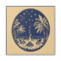 Thumbnail for Beachfire Nights Canvas Wall Art with Frame
