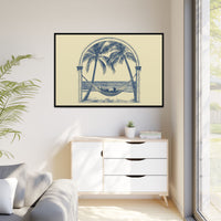 Thumbnail for Palm Retreat Hammock Canvas Wall Art with Frame