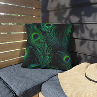 Thumbnail for Peacock Mirage Outdoor Throw Pillow