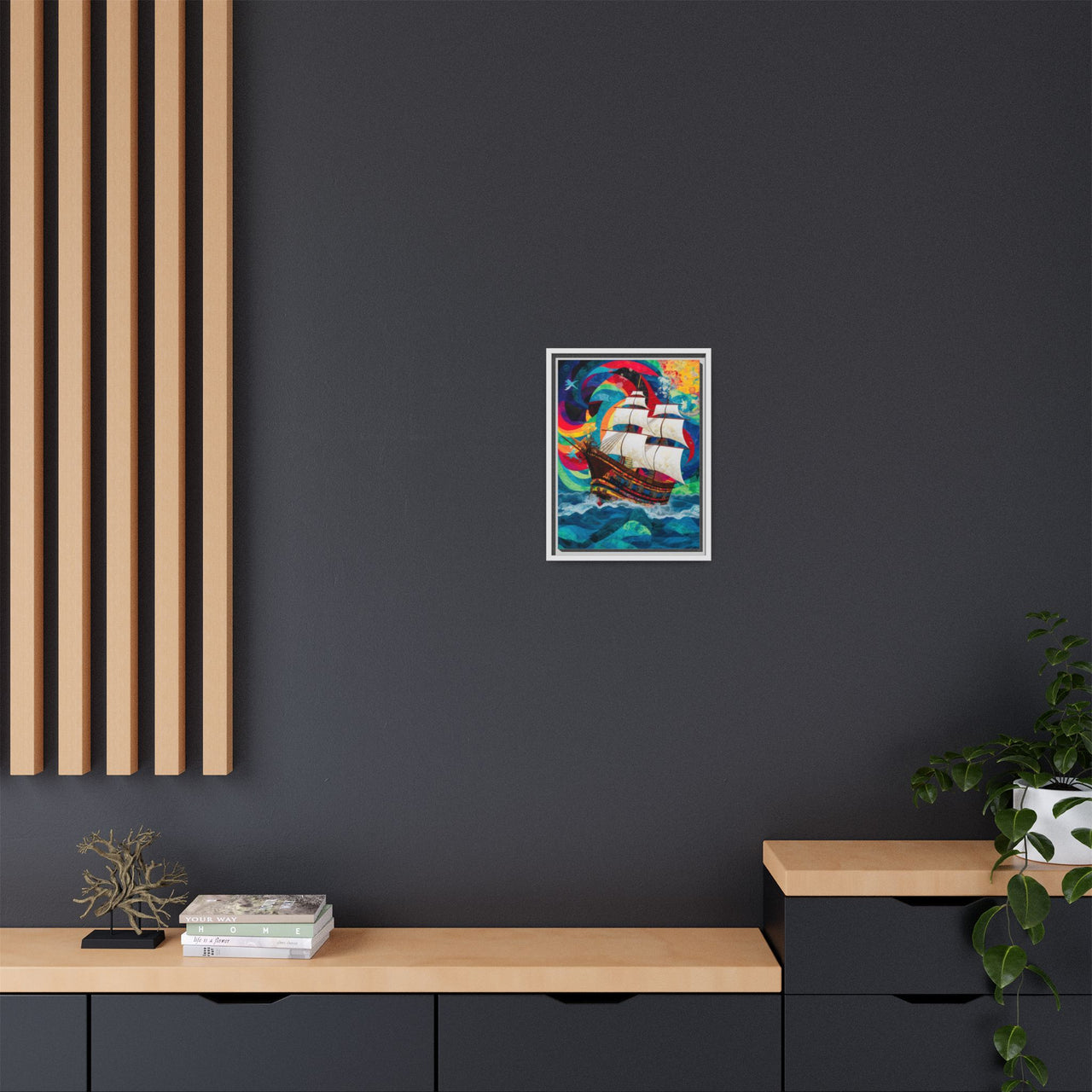 Sails of Change Canvas Wall Art with Frame
