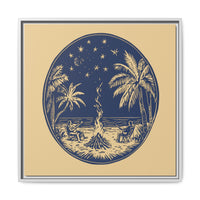 Thumbnail for Beachfire Nights Canvas Wall Art with Frame