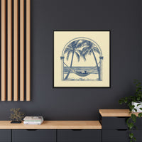 Thumbnail for Palm Retreat Hammock Canvas Wall Art with Frame