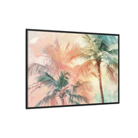 Thumbnail for Palm Glow Canvas Wall Art with Frame