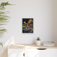 Thumbnail for Midnight Depths Octopus Canvas Wall Art with Frame
