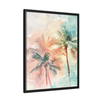 Thumbnail for Palm Glow Canvas Wall Art with Frame