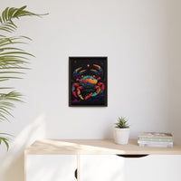 Thumbnail for Neon Tide Crab Canvas Wall Art with Frame