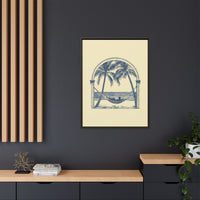 Thumbnail for Palm Retreat Hammock Canvas Wall Art with Frame