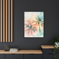 Thumbnail for Palm Glow Canvas Wall Art with Frame
