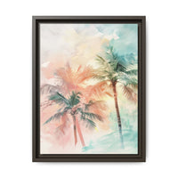 Thumbnail for Palm Glow Canvas Wall Art with Frame