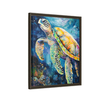 Thumbnail for Gliding Turtle Canvas Wall Art with Frame