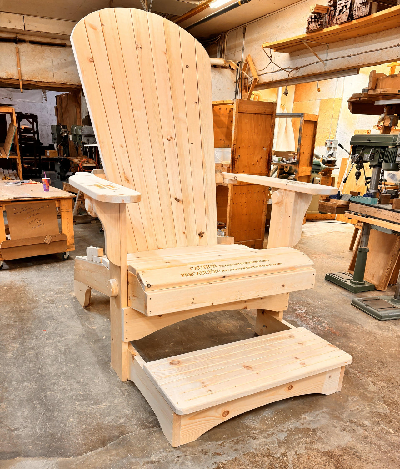 The Original Giant | Handcrafted 5’, 7’ or 8’ Giant Adirondack Chair with Custom Color Options