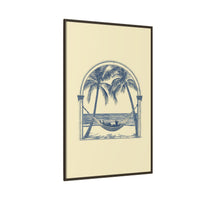 Thumbnail for Palm Retreat Hammock Canvas Wall Art with Frame