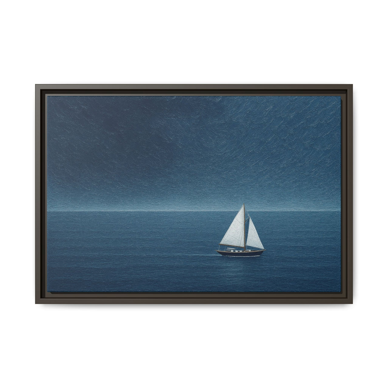 Sail Into Stillness Canvas Wall Art with Frame