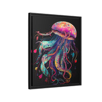 Thumbnail for Celestial Drifter Jellyfish Canvas Wall Art with Frame