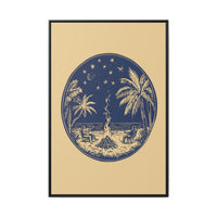 Thumbnail for Beachfire Nights Canvas Wall Art with Frame