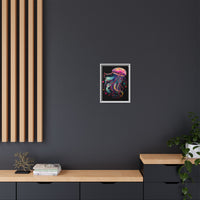 Thumbnail for Celestial Drifter Jellyfish Canvas Wall Art with Frame