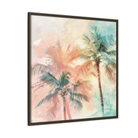 Thumbnail for Palm Glow Canvas Wall Art with Frame