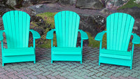 Thumbnail for Poly-Luxe Recycled Plastic Folding Royal Adirondack Chair (Large)