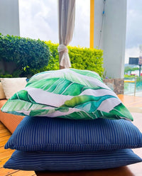 Thumbnail for Tropical Banana Leaf Outdoor Throw Pillow