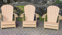 Thumbnail for Poly-Luxe Recycled Plastic Folding Royal Adirondack Chair (Large)