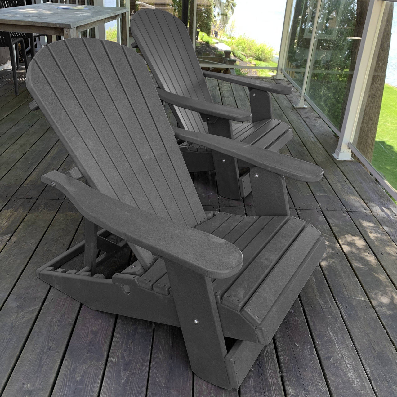 Wooden Royal Elevated Reclining Adirondack Chair (Large)