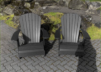 Thumbnail for Poly-Luxe Recycled Plastic Folding Royal Adirondack Chair (Large)