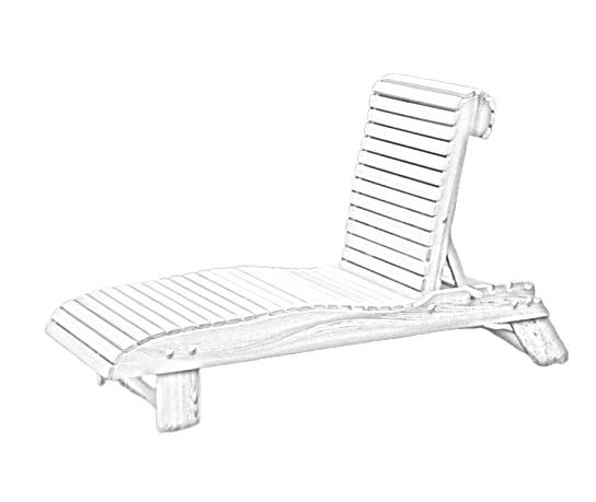 Riviera Classic Lounger™ Premium Poly-Luxe Recycled Plastic Chaise Lounge