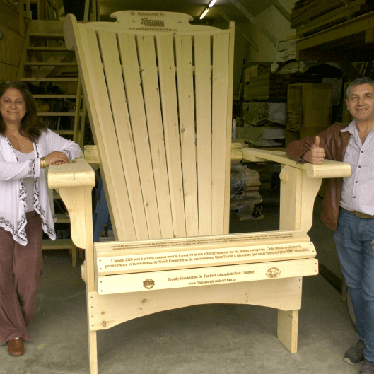 The Signature Build | Fully Custom 8-Foot Giant Adirondack Chair with Personalized Logo, Back Shape, & Color Options