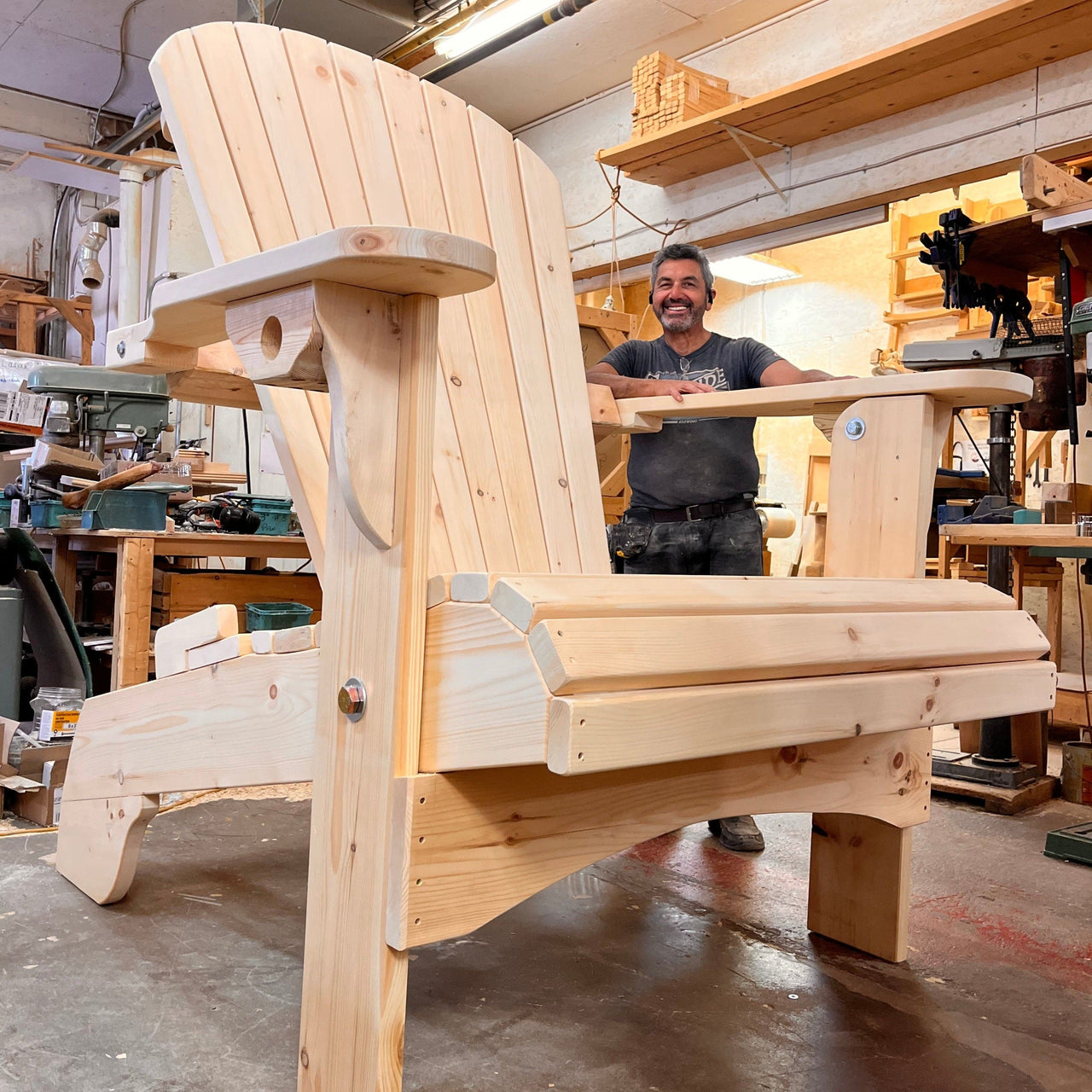 The Original Giant | Handcrafted 5’, 7’ or 8’ Giant Adirondack Chair with Custom Color Options