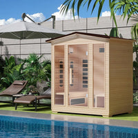 Thumbnail for Caldera Outdoor Infrared Sauna – 4 Person