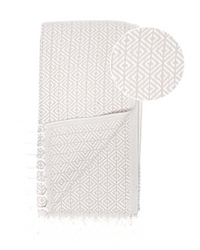 Thumbnail for ELA Hammam Beach Towel, Spa Sauna Towel - Beige-2